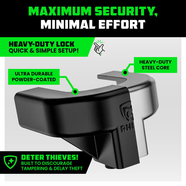 IRONWATCH TrailGuard Pro — Heavy-Duty Trailer Coupler Lock Kit