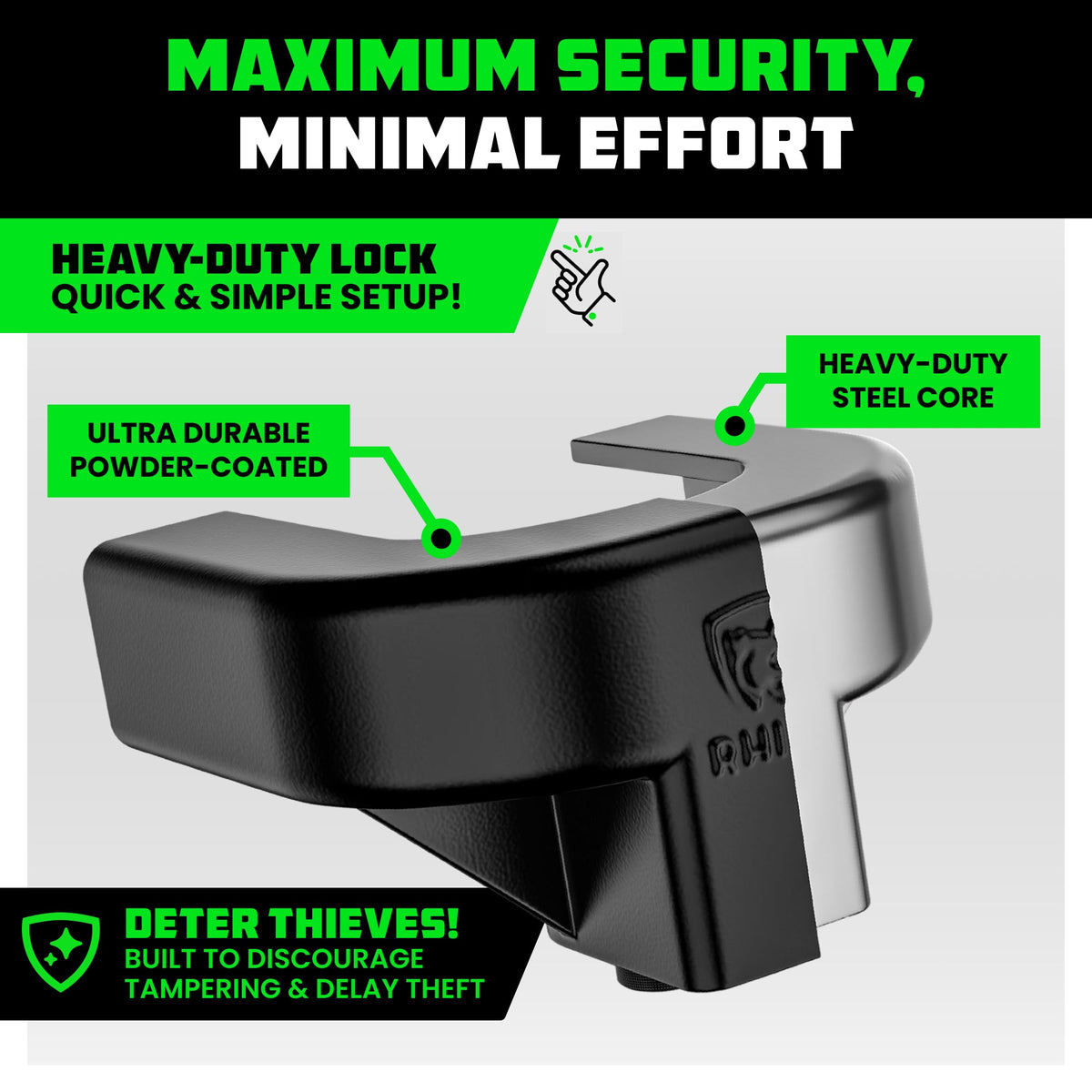 IRONWATCH TrailGuard Pro — Heavy-Duty Trailer Coupler Lock Kit